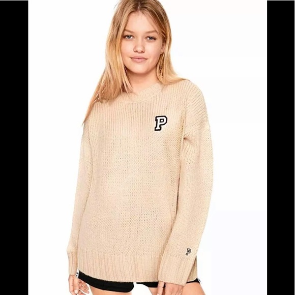 PINK Victoria's Secret Sweaters - PINK BOYFRIEND SWEATER NWT